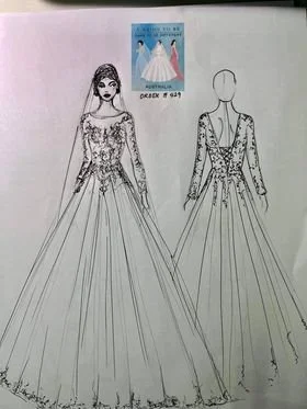 custom-maternity-wedding-dress-australia-gold-lace-ballgown-long-sleeve-cathedral-veil .jpg (2).jpg