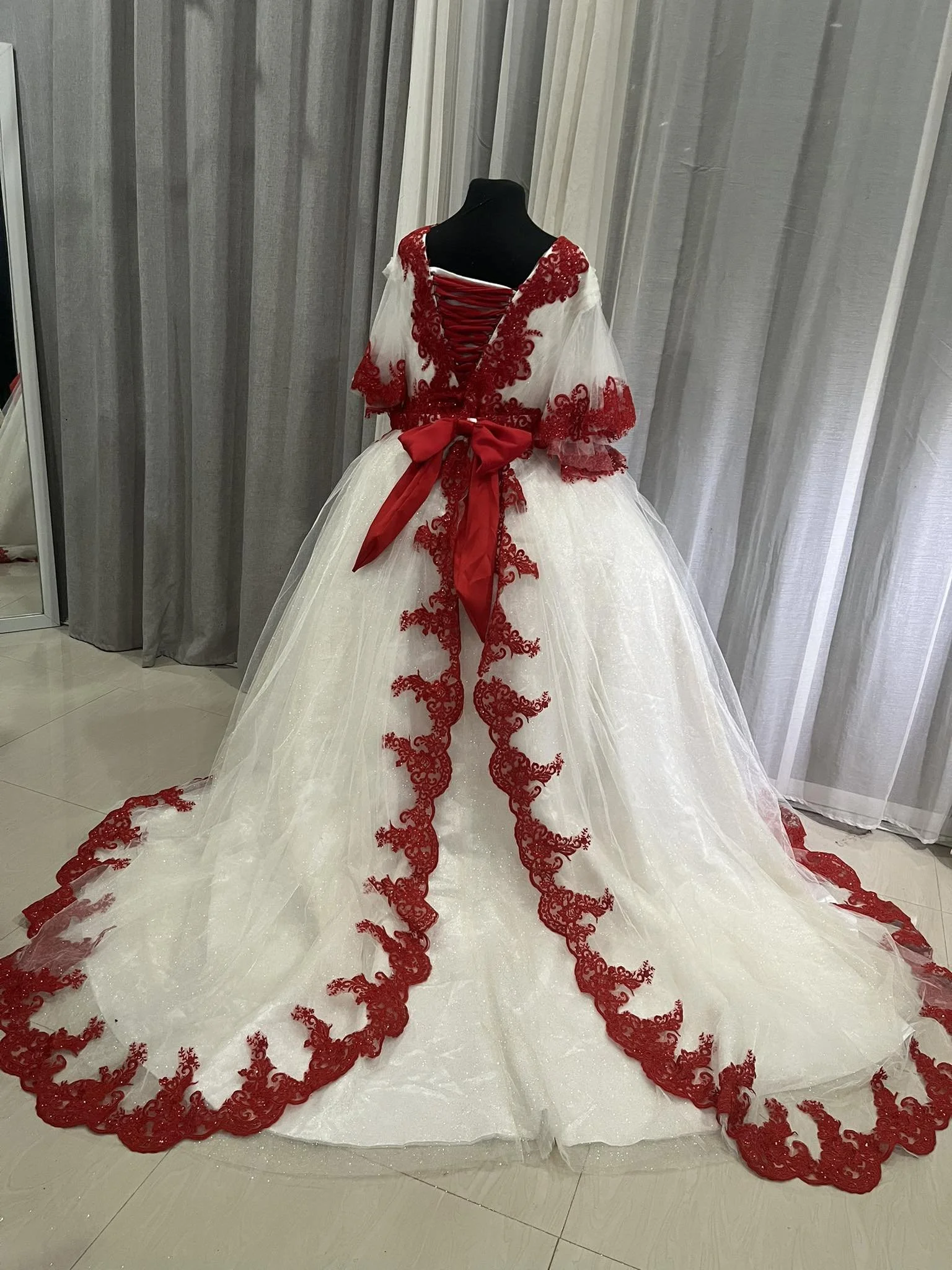custom-plus-size-wedding-dress-australia-red-and-white-lace-ballgown-with-matching-veil (5).jpg