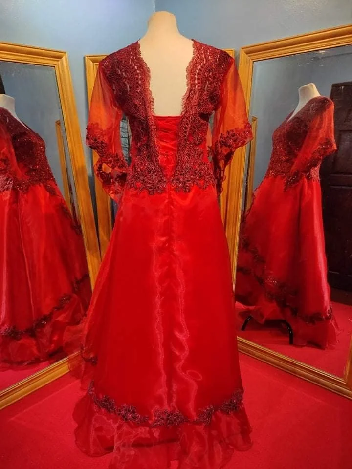 custom-bridesmaid-dress-australia-red-lace (4).jpg