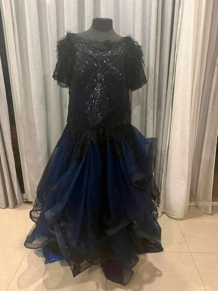 Custom Black & Royal Blue Gothic Wedding Dress Australia (17).jpg