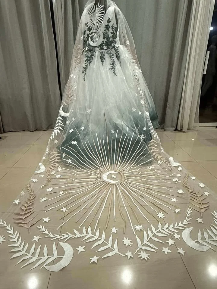 Ombre Wedding Dres With Matching Celestial Veil (9).jpg