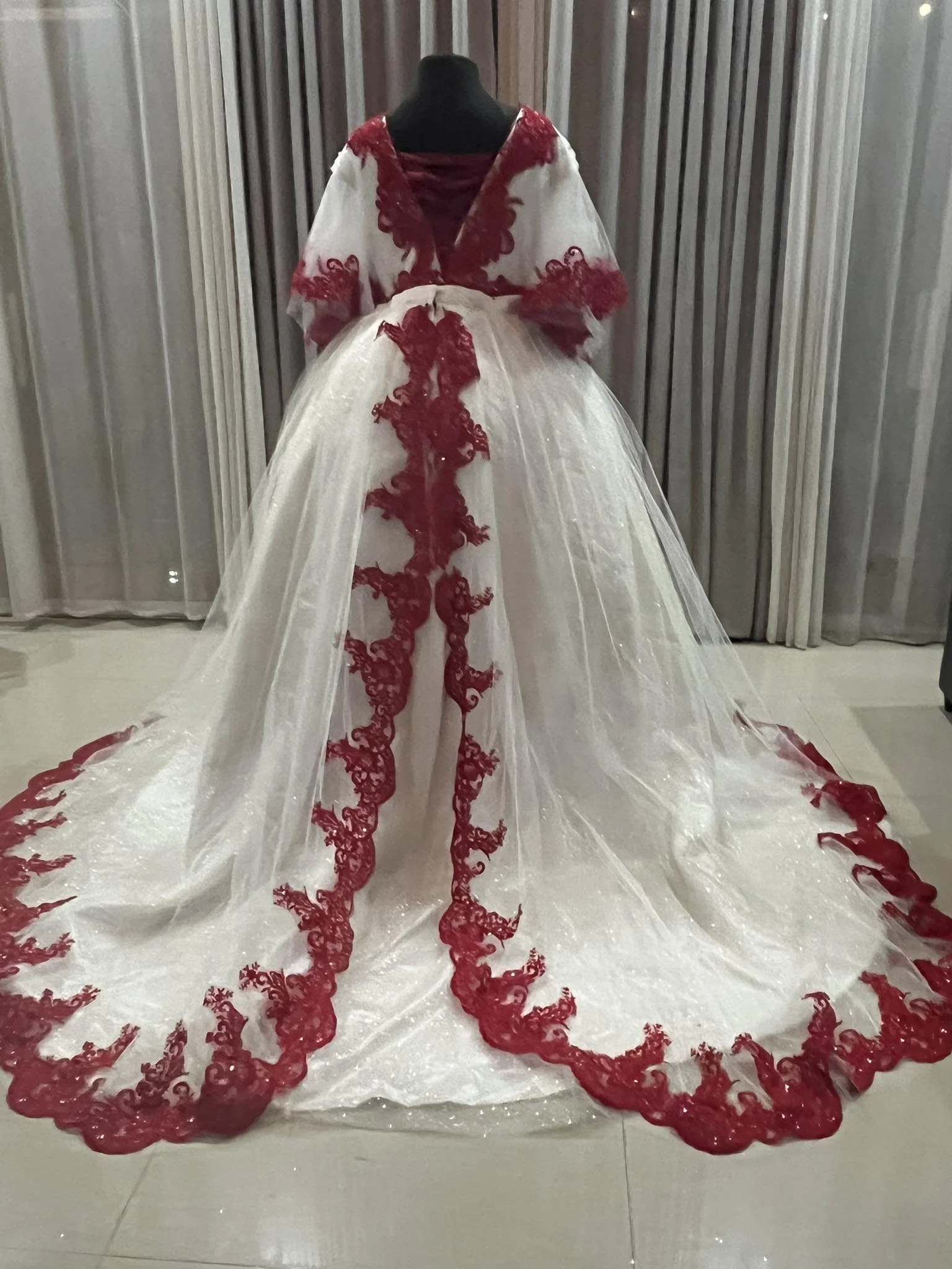 custom-plus-size-wedding-dress-australia-red-and-white-lace-ballgown-with-matching-veil (7).jpg