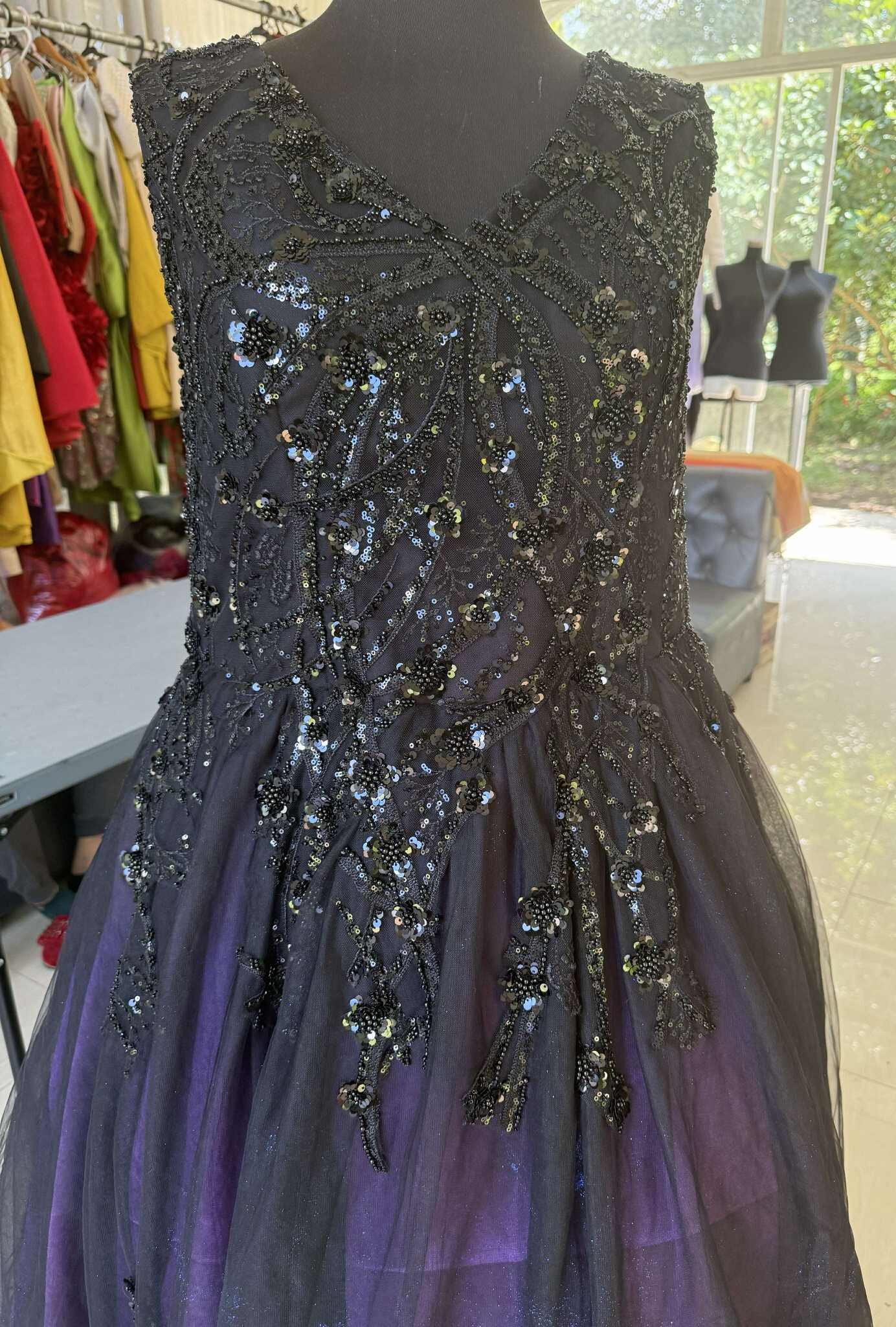 Tie Dye Purple and Black Wedding Dress (3).jpg