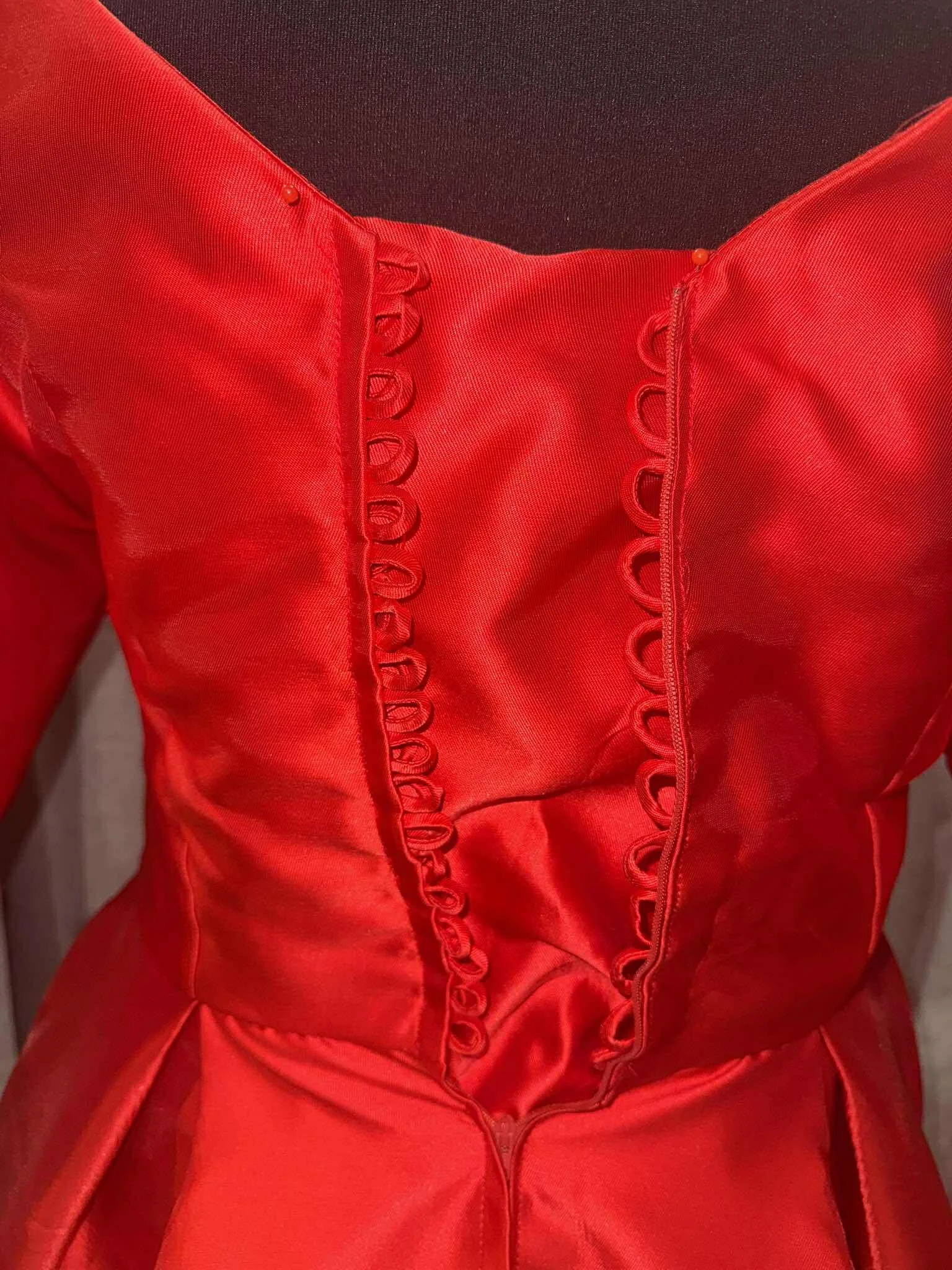 Custom Red Wedding Dress With Removable Skirt (22).jpg