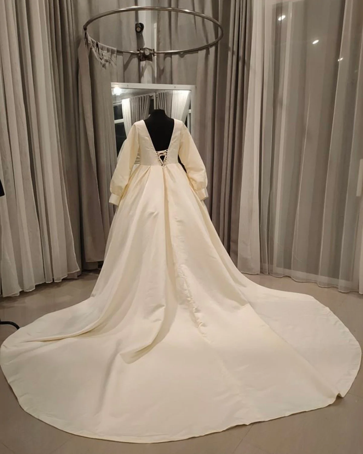 Long Sleeved Ivory Wedding Dress (11).jpg