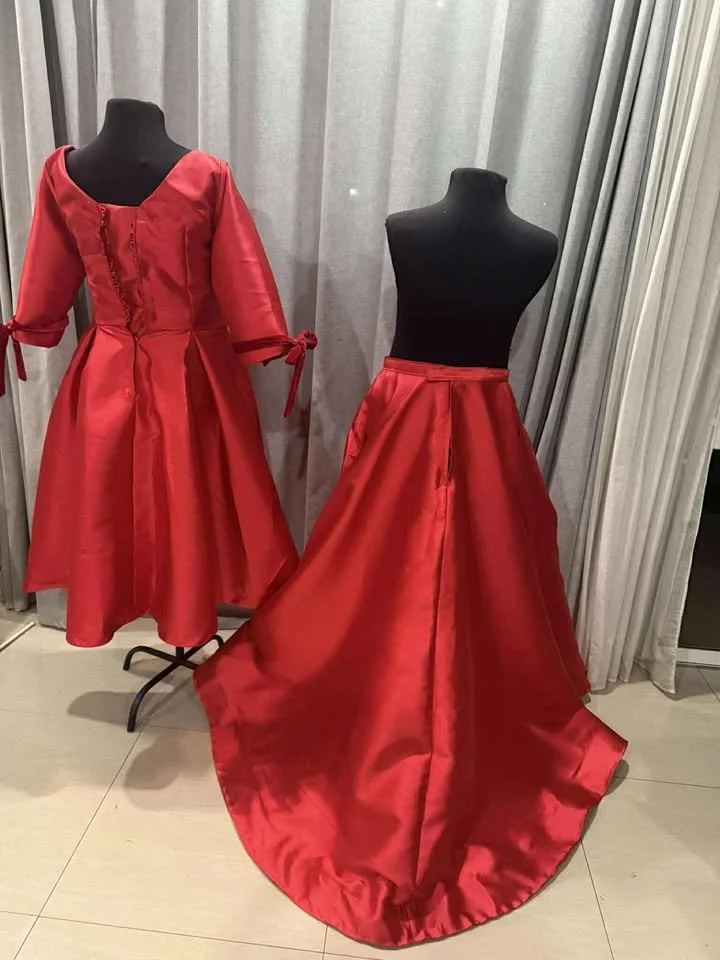 Custom Red Wedding Dress With Removable Skirt (21).jpg