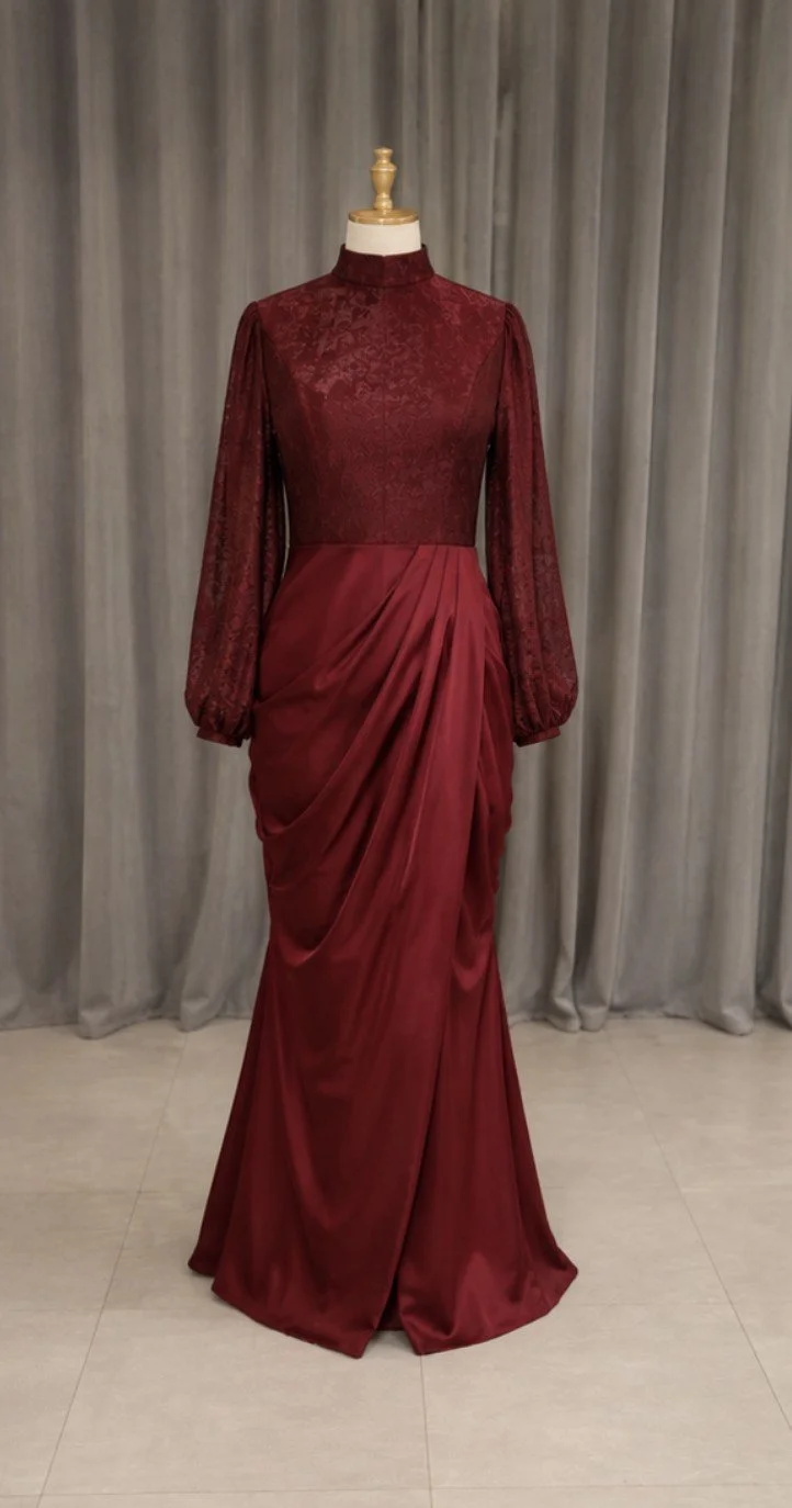 ✅ custom-mother-of-honour-dress-australia-burgundy-lace-high-neck-draped-skirt (8).jpg