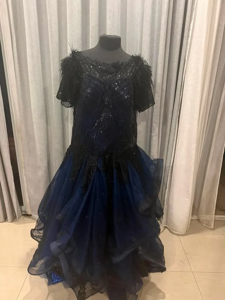 Custom Black & Royal Blue Gothic Wedding Dress Australia (11).jpg