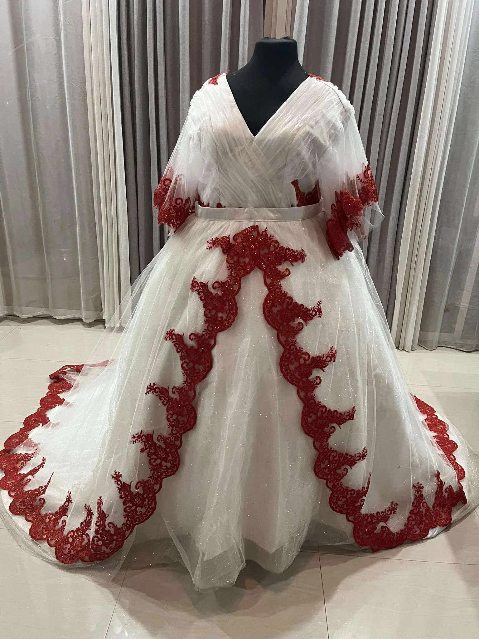 custom-plus-size-wedding-dress-australia-red-and-white-lace-ballgown-with-matching-veil (10).jpg