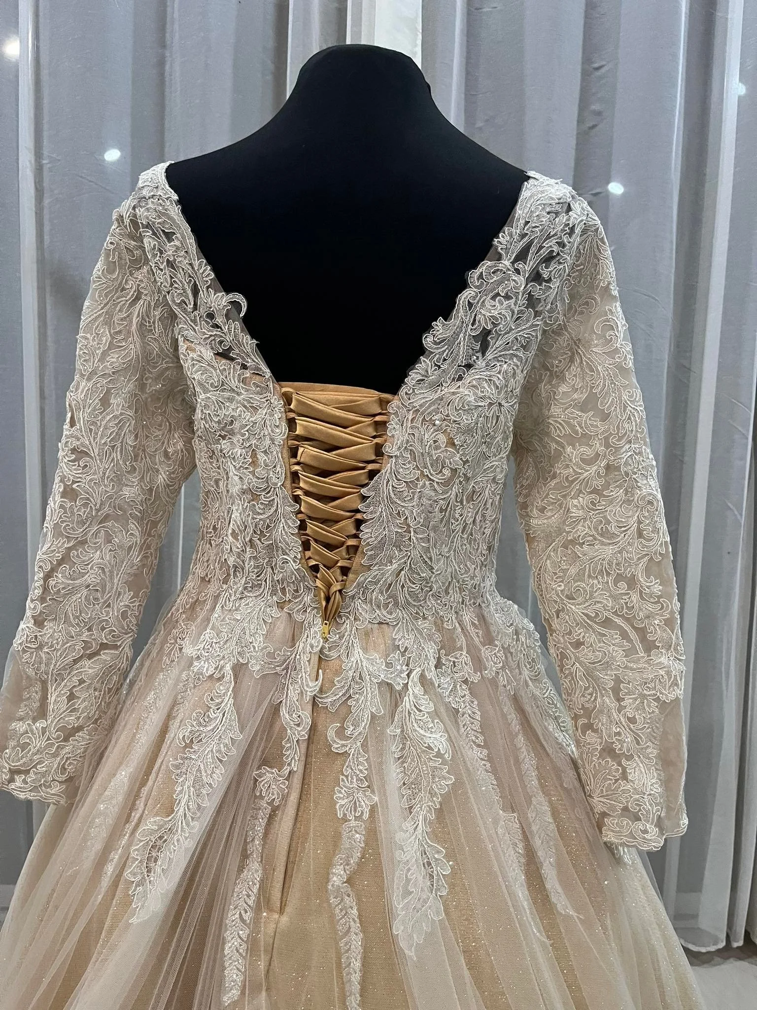 custom-maternity-wedding-dress-australia-gold-lace-ballgown-long-sleeve-cathedral-veil .jpg (5).jpg