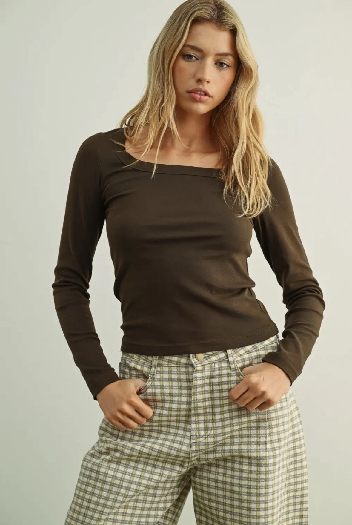 Classic Boat Neck Long Sleeve 100% Cotton