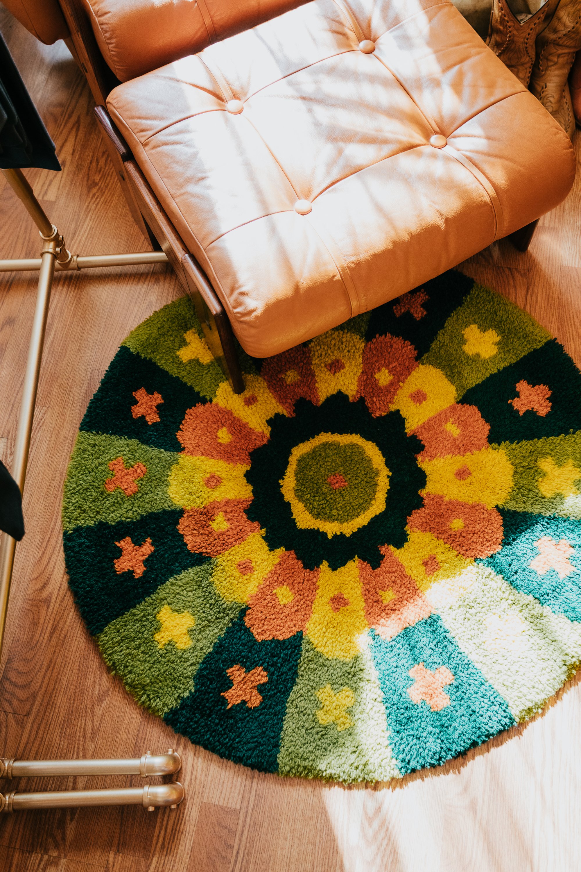 1970's Round Rug