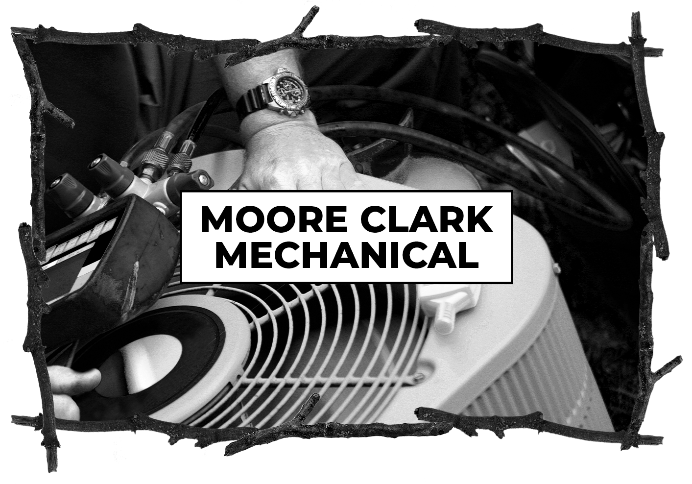 Stylized rustic cover card for a project case study