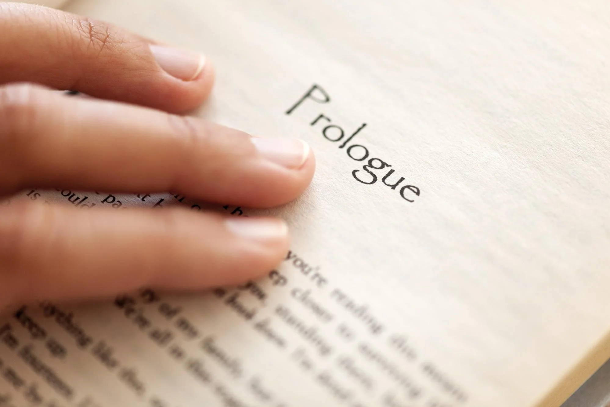 To Prologue or Not to Prologue