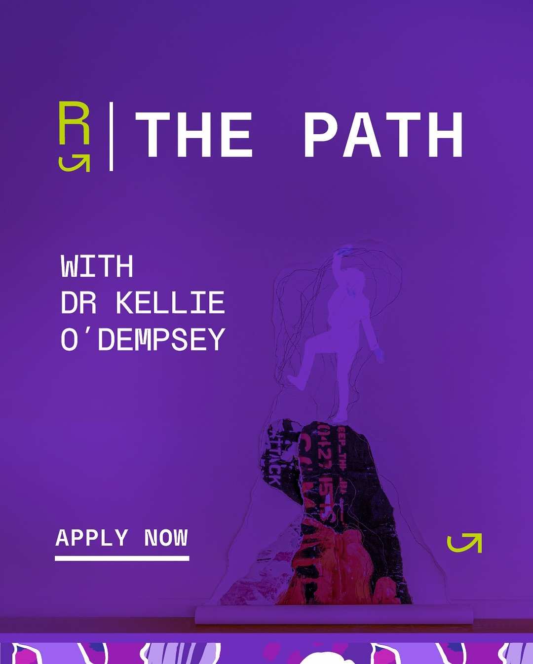 Now open for applications &rarr; R|The Path

R|The Path is a program taking artists on the journey from concept development to the production of a new body of work.

⭐️ Facilitated by the renowned artist and educator, Dr Kellie O&rsquo;Dempsey.

This