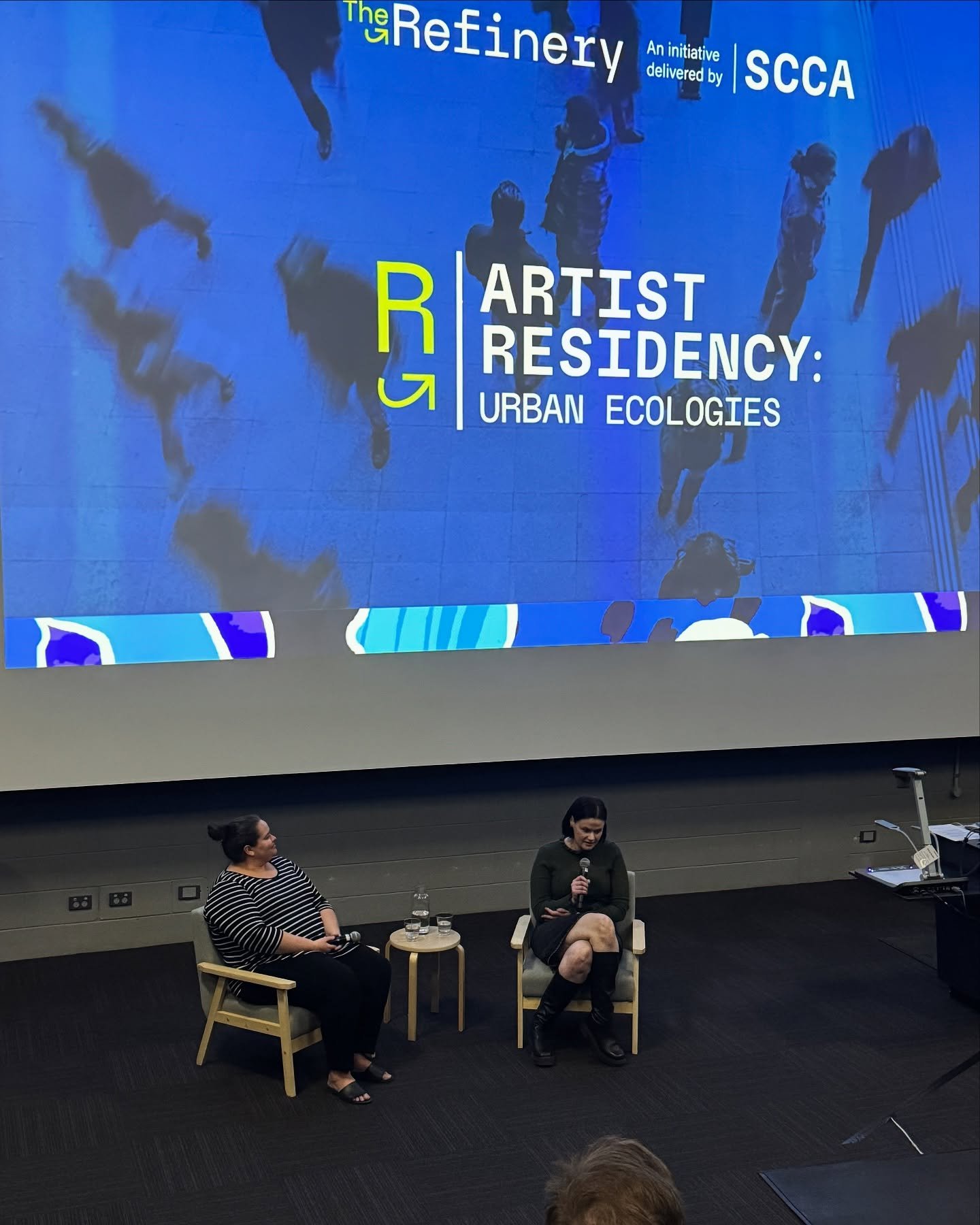 Last month, we wrapped Amanda Bennetts&rsquo; Urban Ecologies residency with a thoughtful and generous in-conversation event alongside Dr Leah Barclay at UniSC 🎙️

Together, they unpacked Amanda&rsquo;s research process, her creative exploration of 
