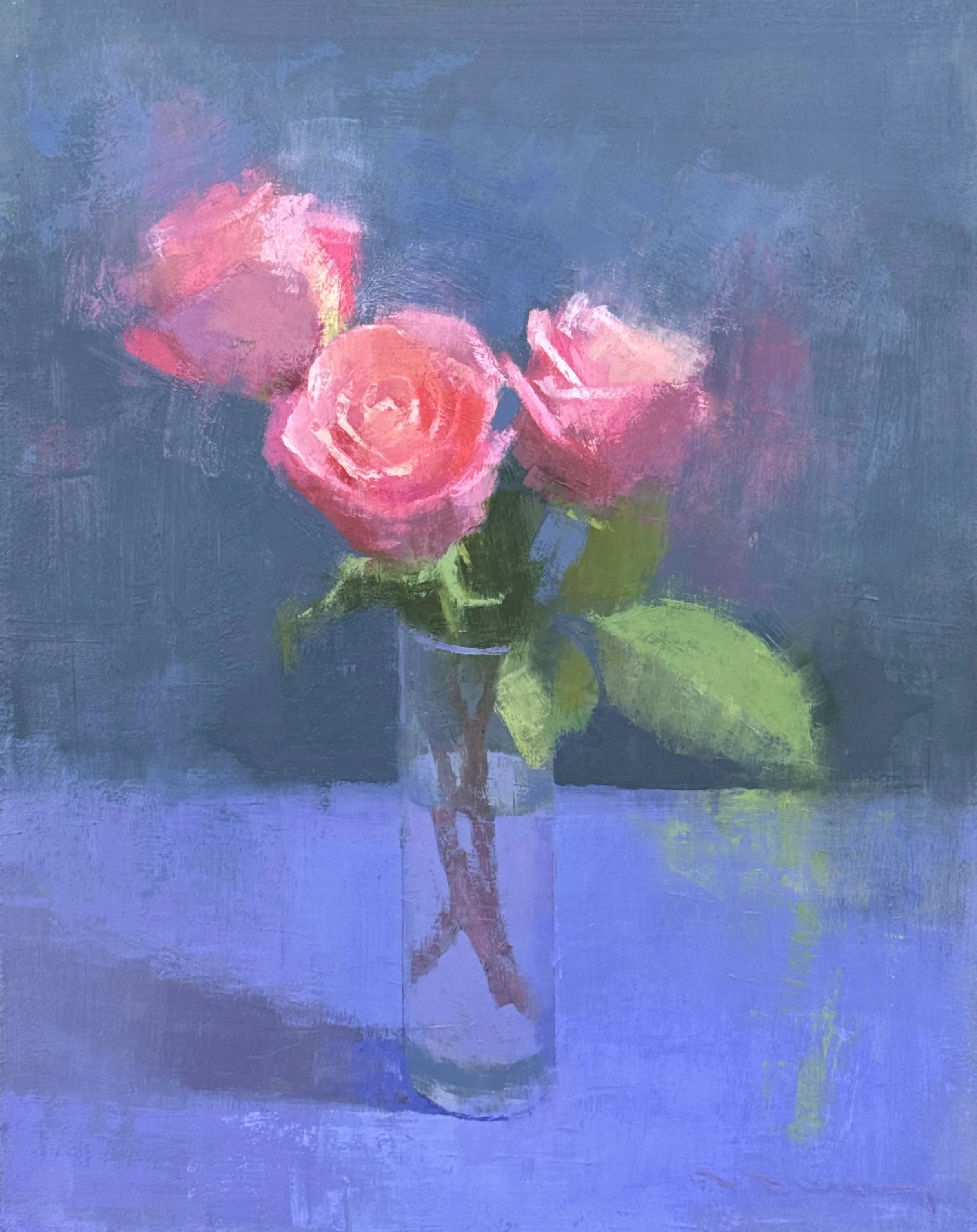 Pink Roses  - 11 x 14 in.