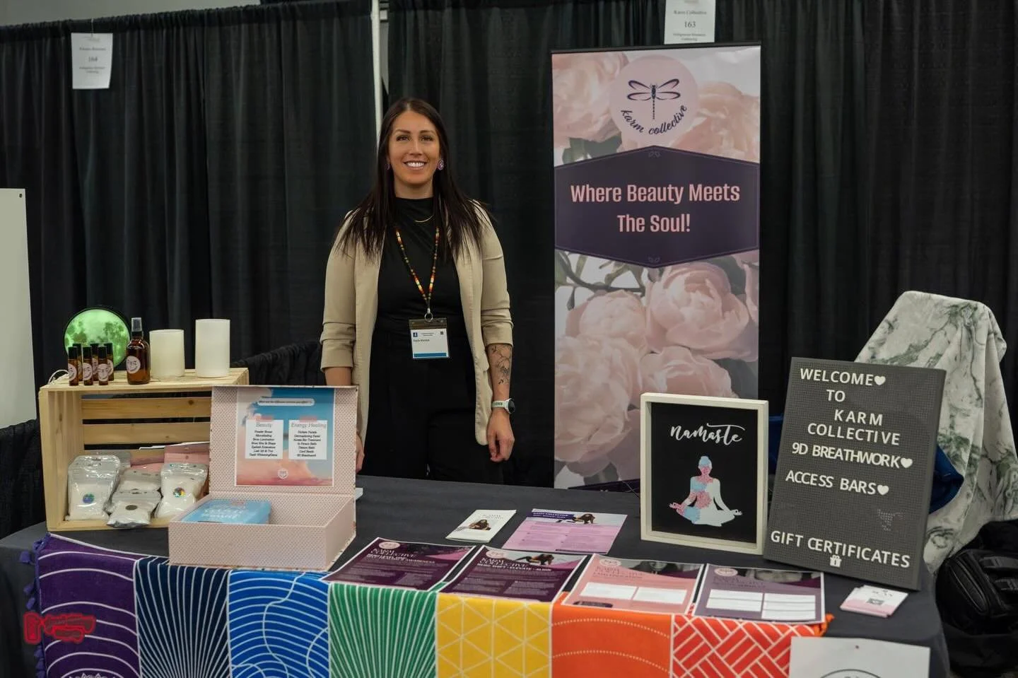 What an incredible day being a vendor at the Indigenous Business Gathering. ✨

With over 1,000 people in attendance, the energy in the room was amazing. I had the opportunity to connect with so many inspiring people, share about my work and create ne