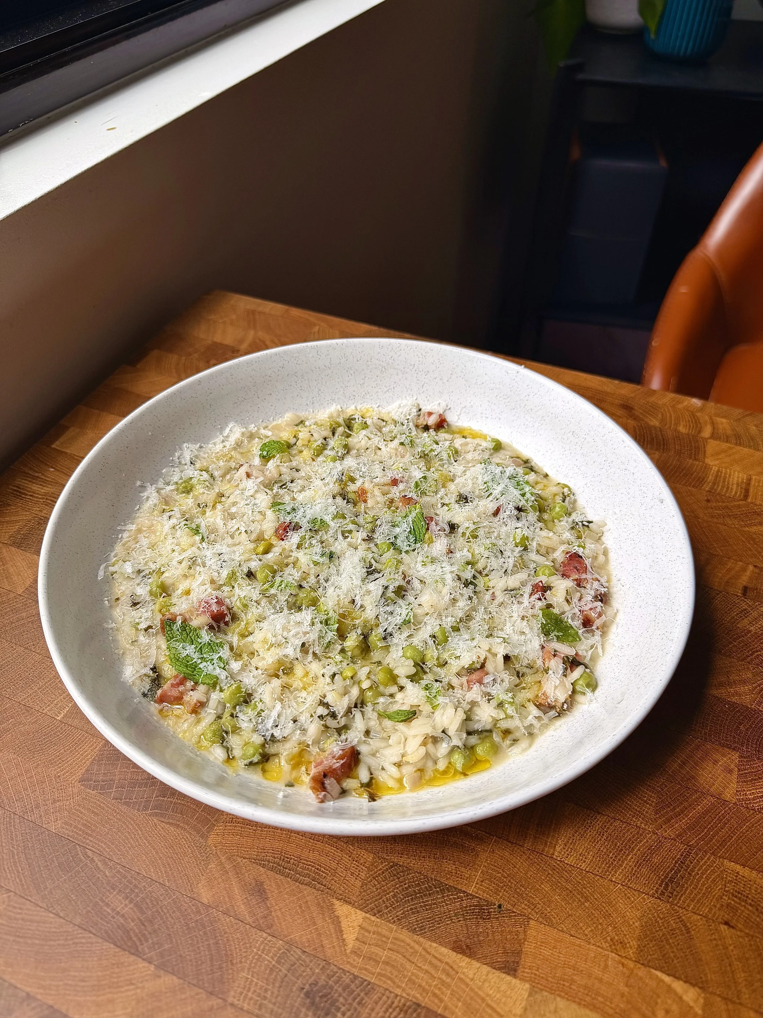 Pea & Pancetta Risotto