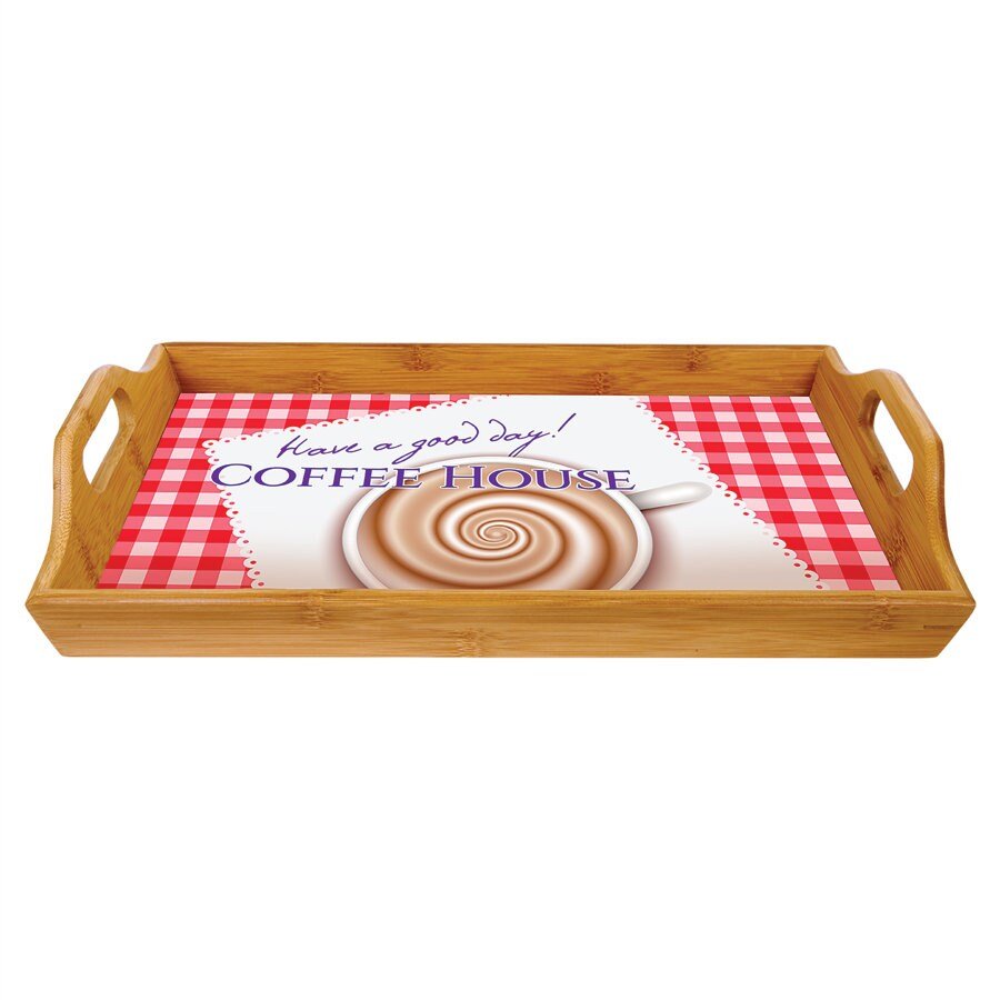 Bamboo Serving Tray, wood serving tray, personalized serving tray, personal sublimated serving tray, custom full color bamboo serving tray