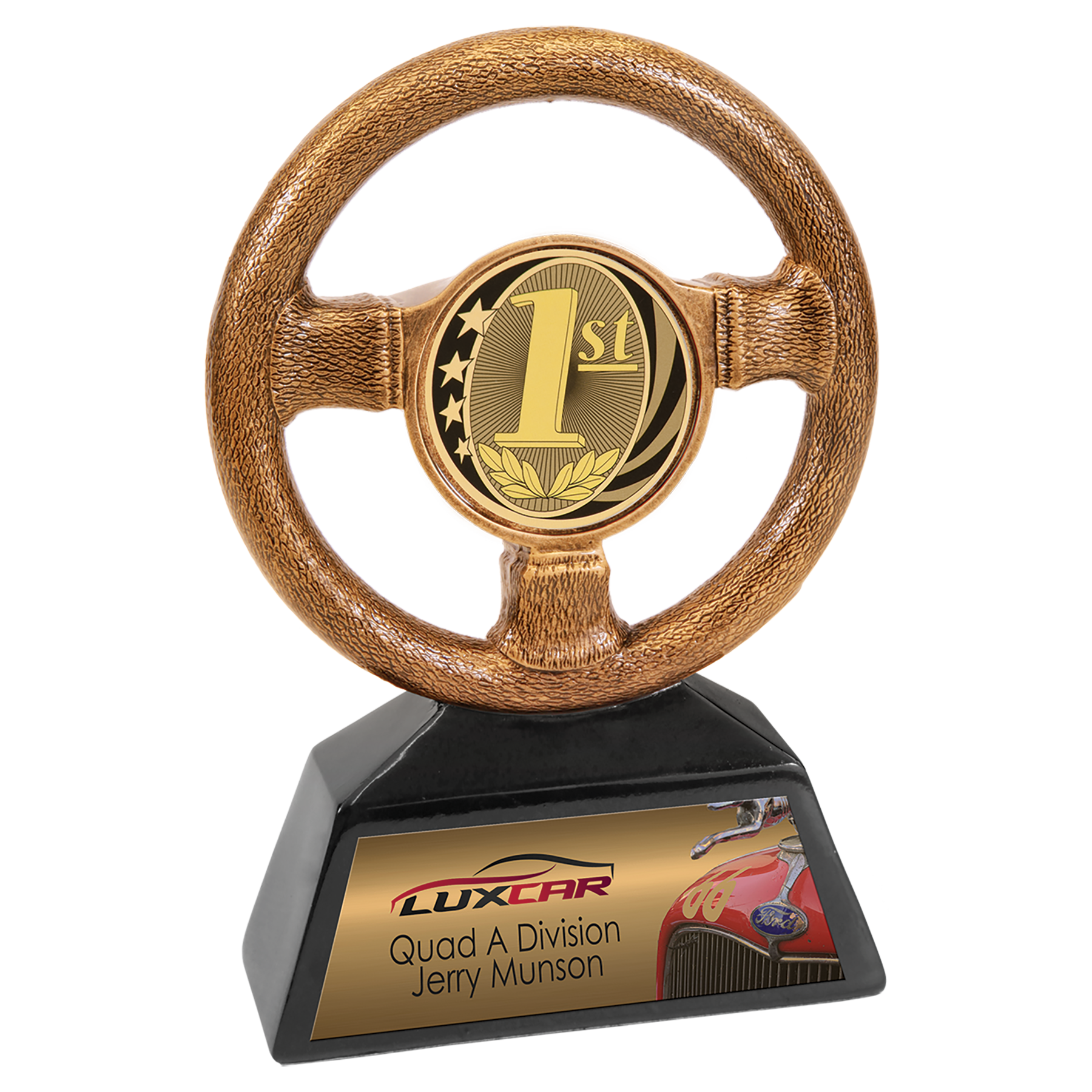 Antique Gold Steering Wheel Award, Car Show Trophy, Car Show Award, Steering Wheel Car Show Award, car show trophies, personalized car show awards, peoples choice award, car show, auto show awards