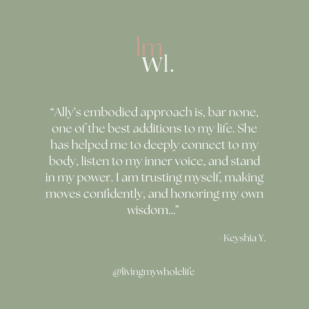 Lovely words from my clients ❤️
 
🔗 in bio to read more about what clients are saying + subscribe to my newsletter to keep in touch 👋🏼
&bull;
&bull;
&bull;

#embodiment #embodimentcoach #anixety #growth #momlife #careerwoman #entrepreneurship #wom