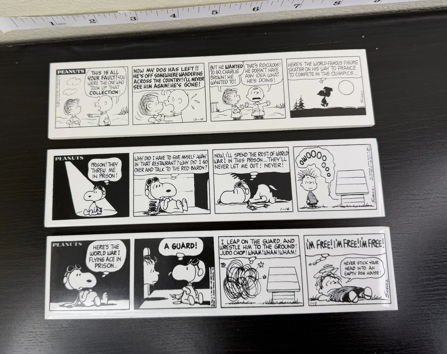 Peanuts Snoopy Ceramic Cartoon Strip Ceramic Tile 8