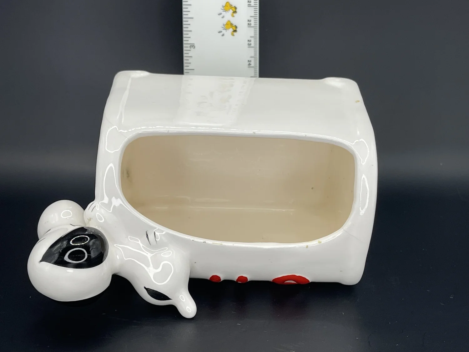 Snoopy US MAIL 陶器製 小物入れ ヴィンテージ Vintage SNOOPY Planter Holder 1972 Pottery US Mail Box Mailbox