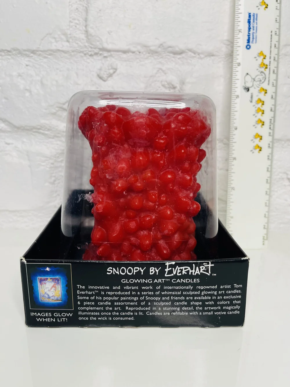 Snoopy By Everhart Glowing Art Candle Red — Selling Peanuts