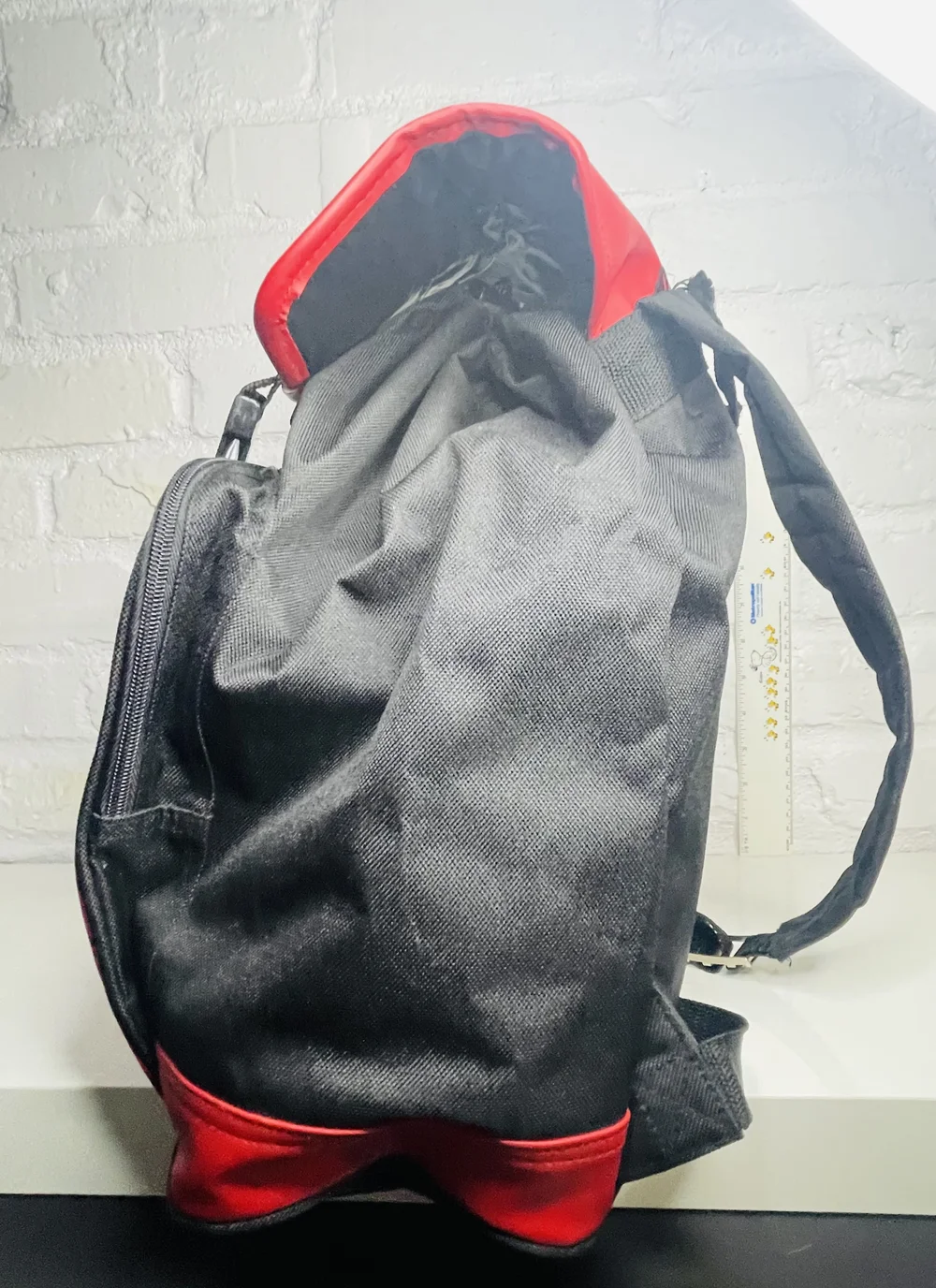 Joe Cool Red Drawstring Backpack Bag by Mischief Makers