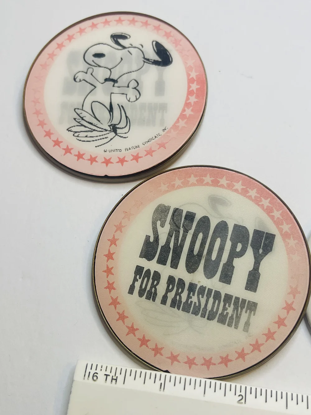 藤原ヒロシ愛用｜ヴィンテージ スヌーピー for President 缶バッジ GOODENOUGH - 藤原ヒロシ愛用｜ヴィンテージ スヌーピー for