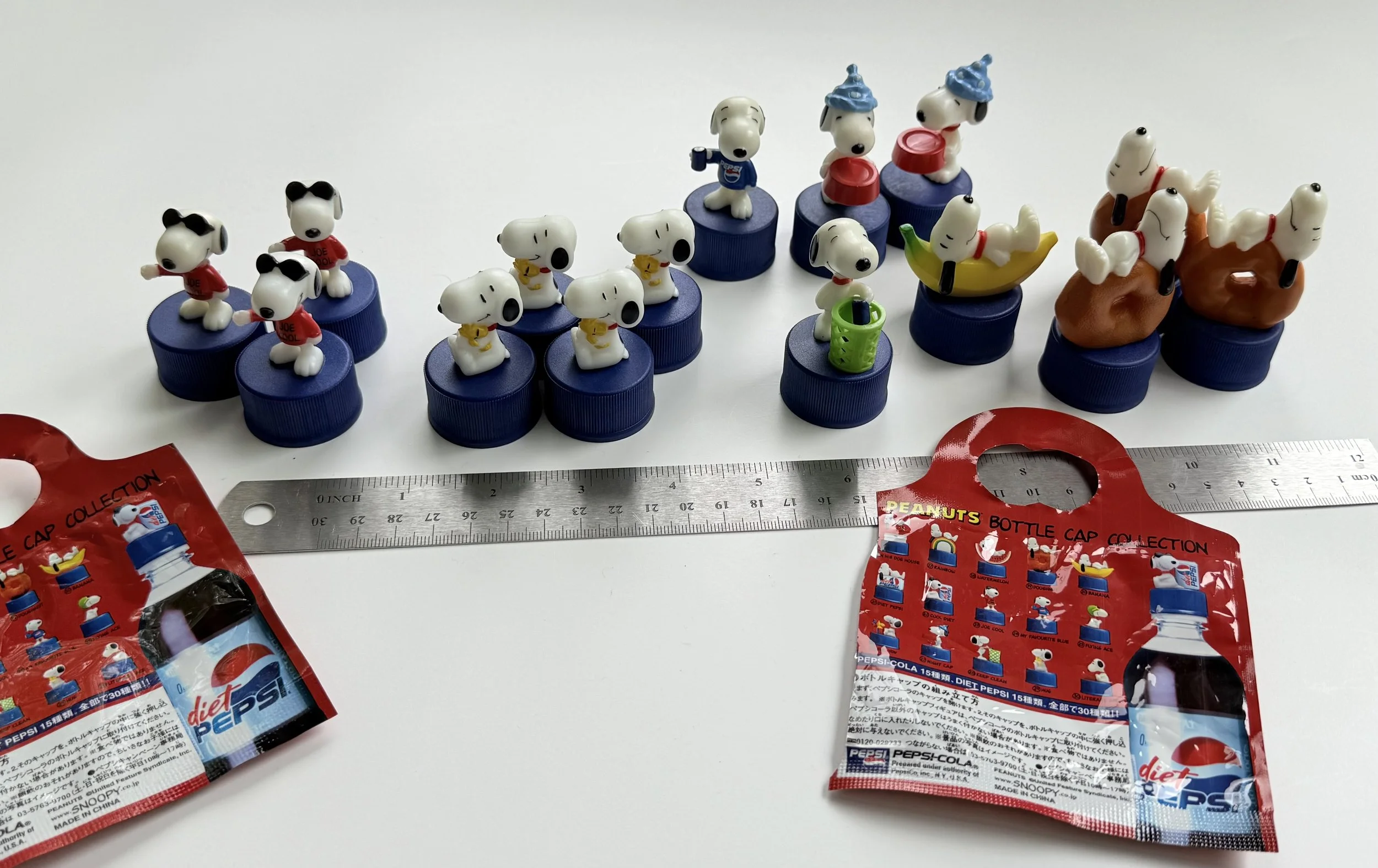 PEPSI SNOOPY ボトルキャップ 第3弾 全33種 フルコンプ Diet Pepsi Snoopy Bottle Caps — Selling Peanuts