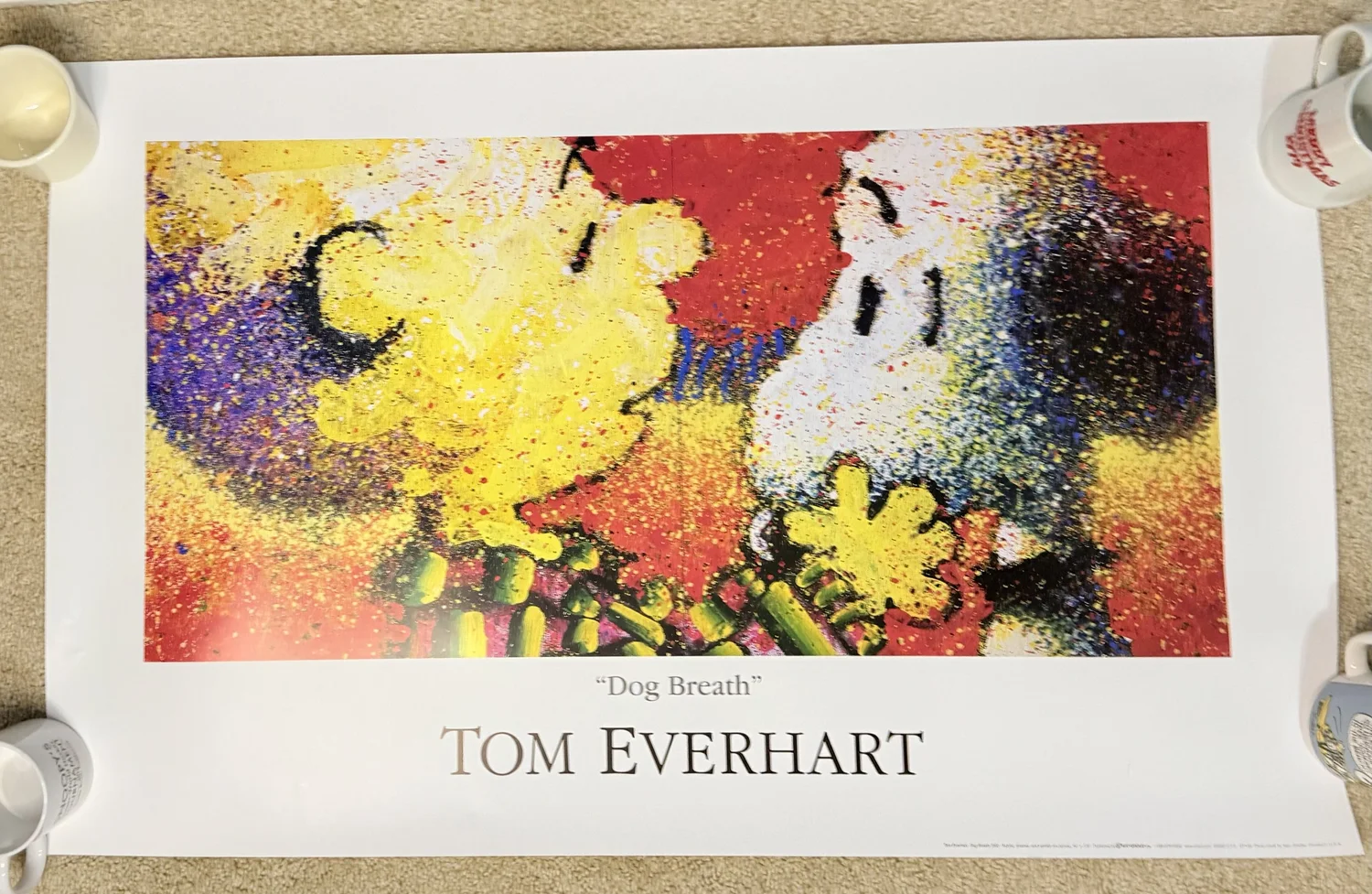 Tom Everhart DOG BREATH Color Print Poster Snoopy PEANUTS 24” X 36