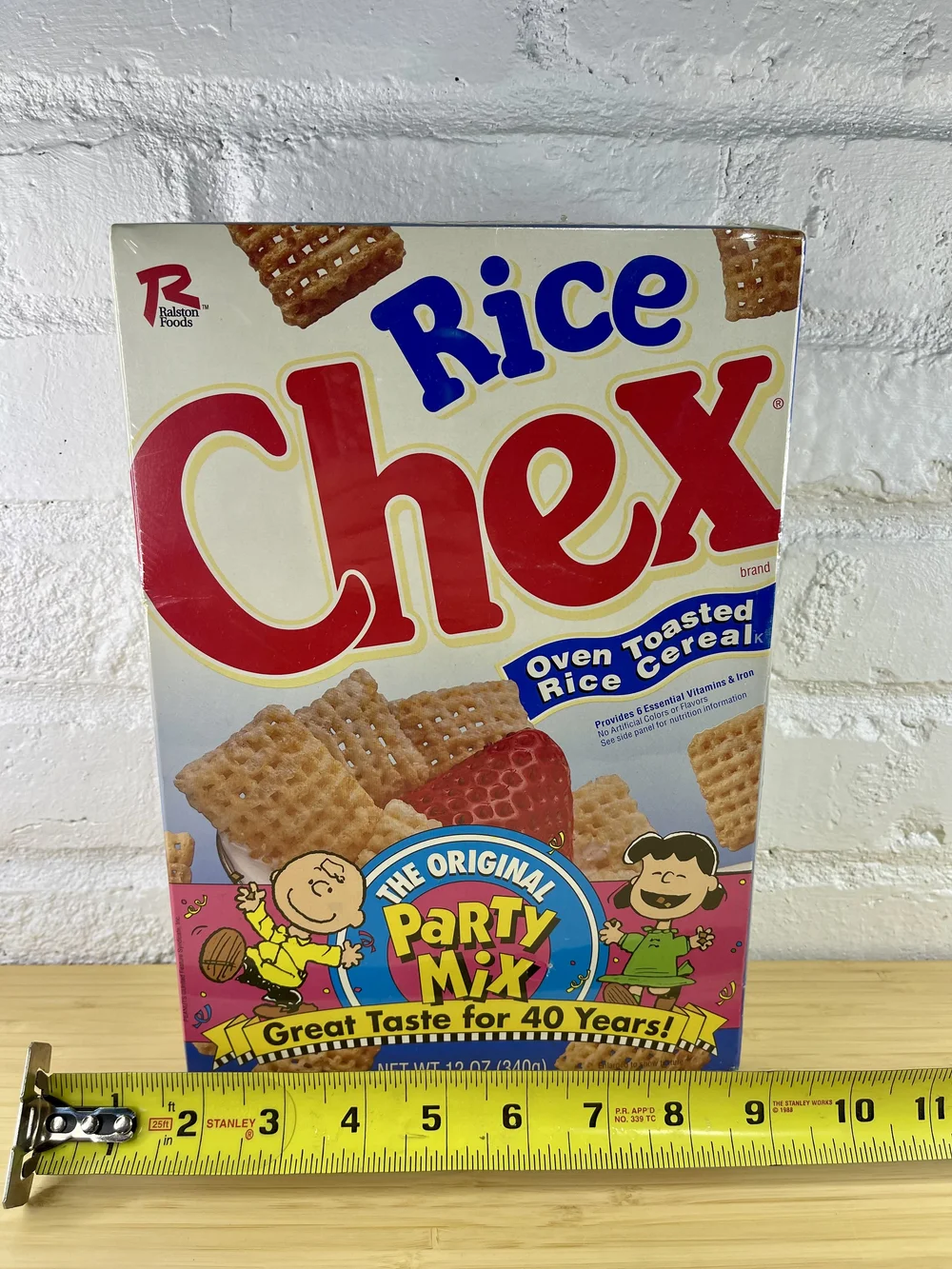 Snoopy Rice Chex Cereal Box - Empty — Selling Peanuts