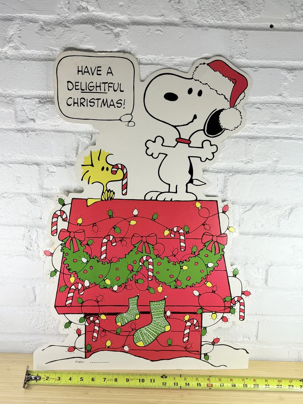 Vintage Hallmark Poster Peanuts Snoopy “Have A Delightful