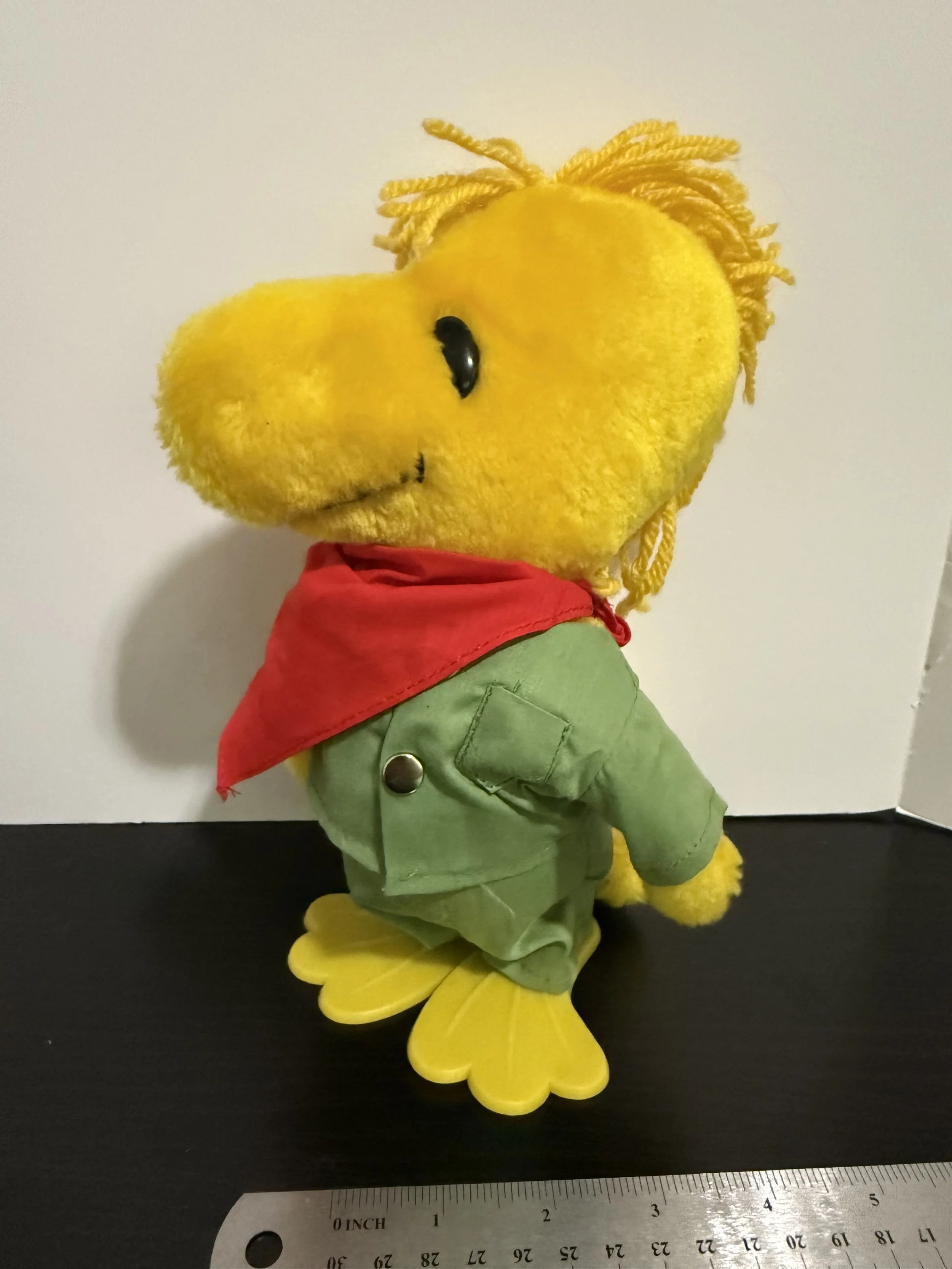 Vintage Peanuts Woodstock 1972 Plush Toy United Feature Syndicate Boy Scout 9”