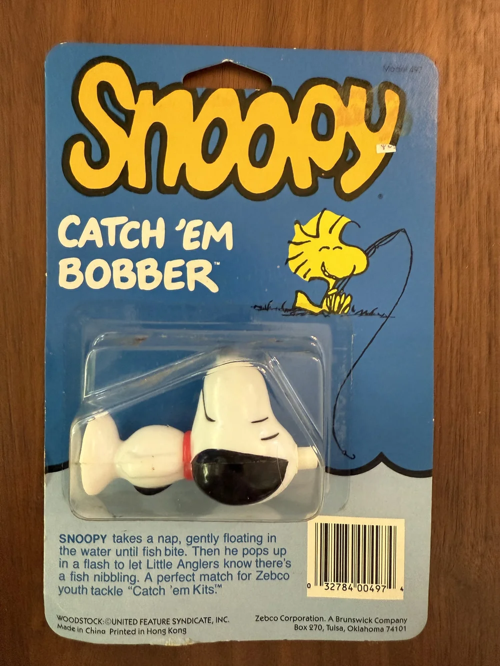 Vintage Peanuts Snoopy Catch' EM Bobber Zebco NOS Fishing