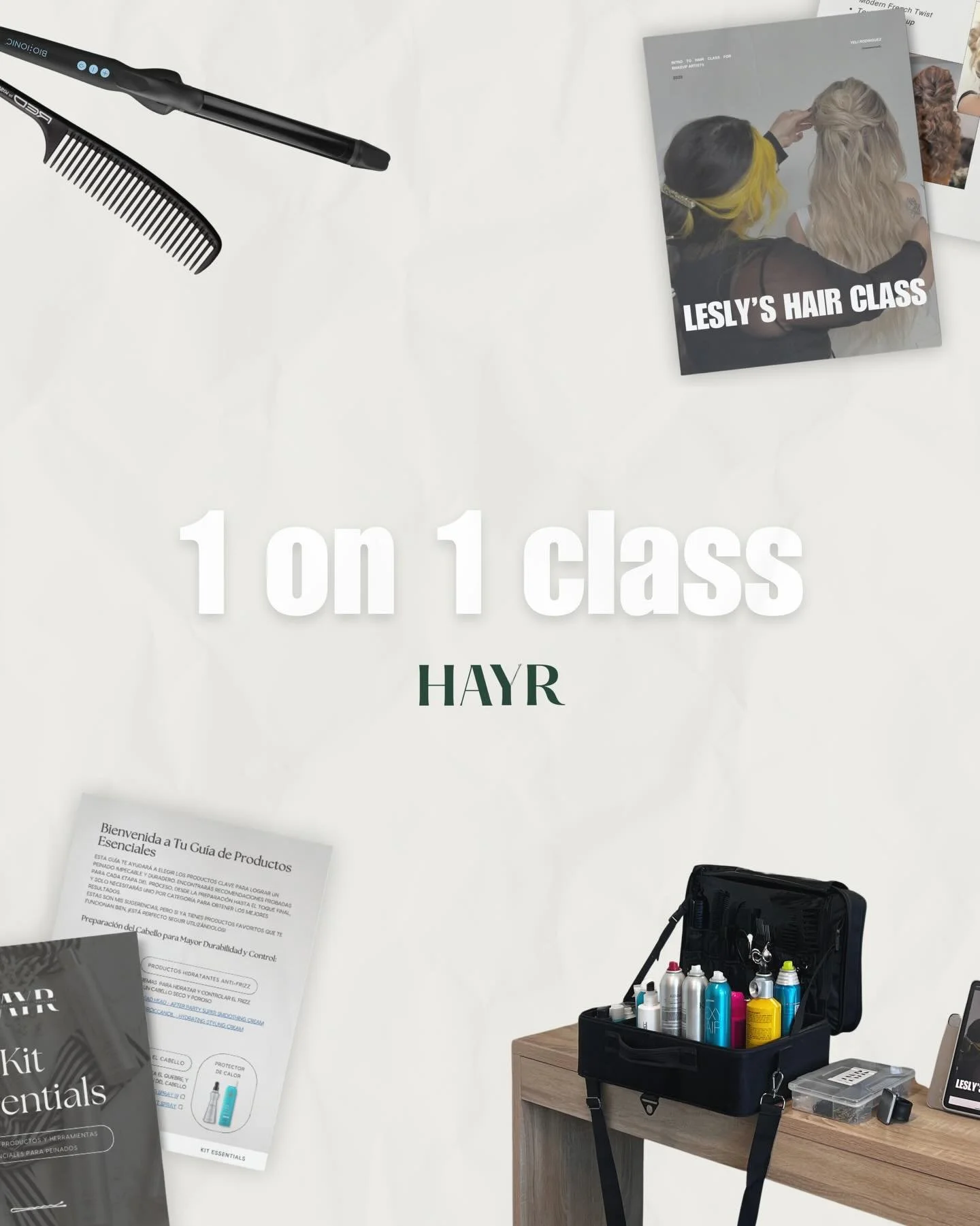 In this one-on-one, Lesly wanted to focus on style structure and frizz control.
We broke each look down step by step, talked through why certain things work, and focused on building styles that look polished and actually last throughout the day.

We 