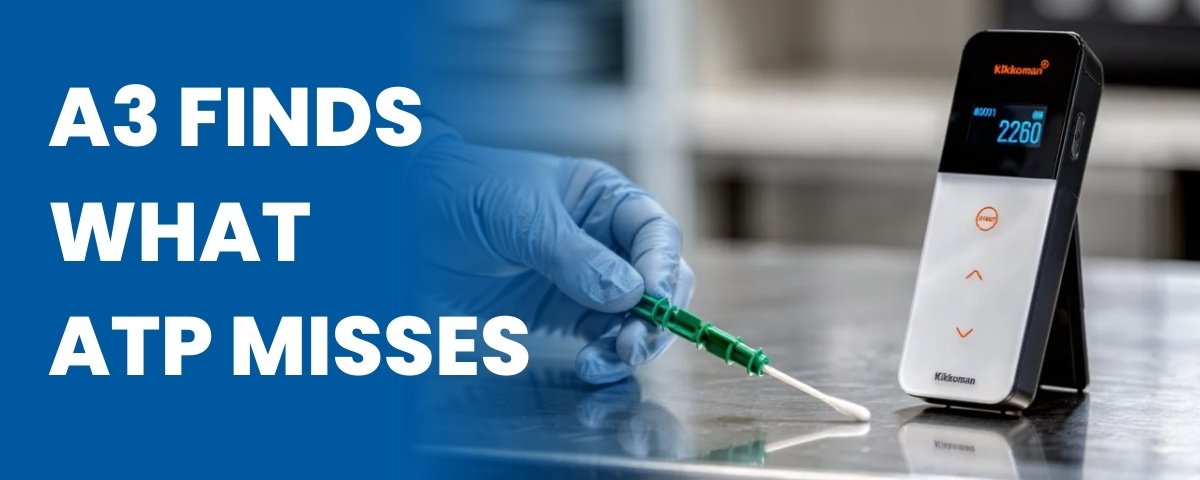 A3 Swab Testing finds what ATP testing misses