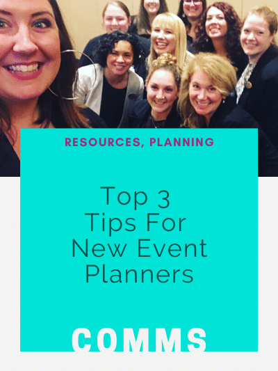 Top 3 Tips for New Event Planners