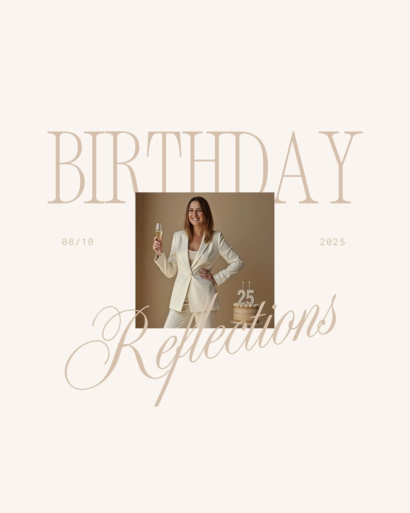 This year feels different &ndash; calmer, fuller, softer.
Maybe that&rsquo;s what balance really looks like. ♎

Today I&rsquo;m celebrating another trip around the sun (my birthday) and 25 years in the design world, a journey filled with creativity, 