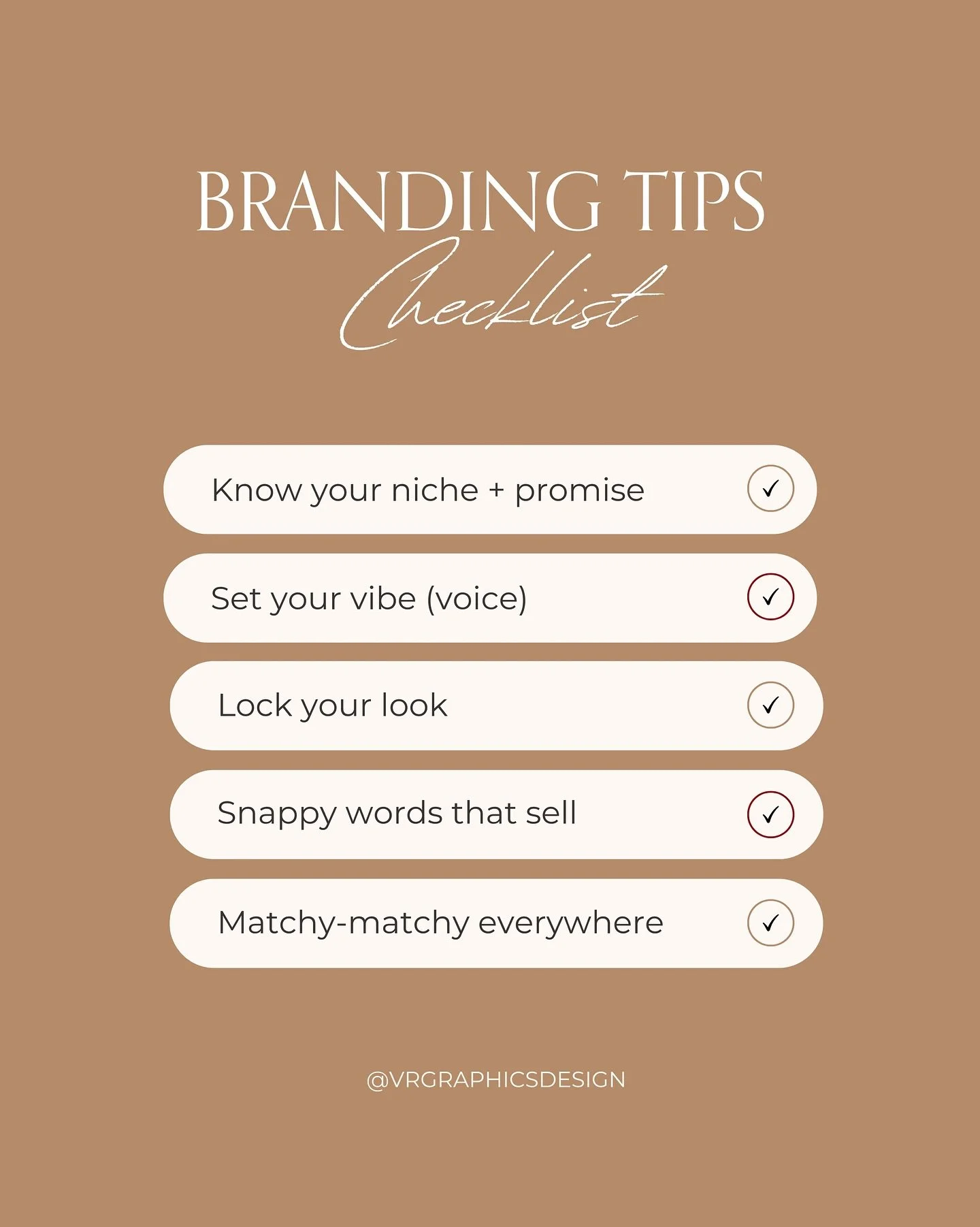 Branding 101: The Basics You Can&rsquo;t Skip

1️⃣ Know your niche + promise
Who you&rsquo;re for and what you help them nail,  say it in one clear line.

2️⃣ Set your vibe (voice)
Pick 3&ndash;5 words that describe your brand&rsquo;s personality (th