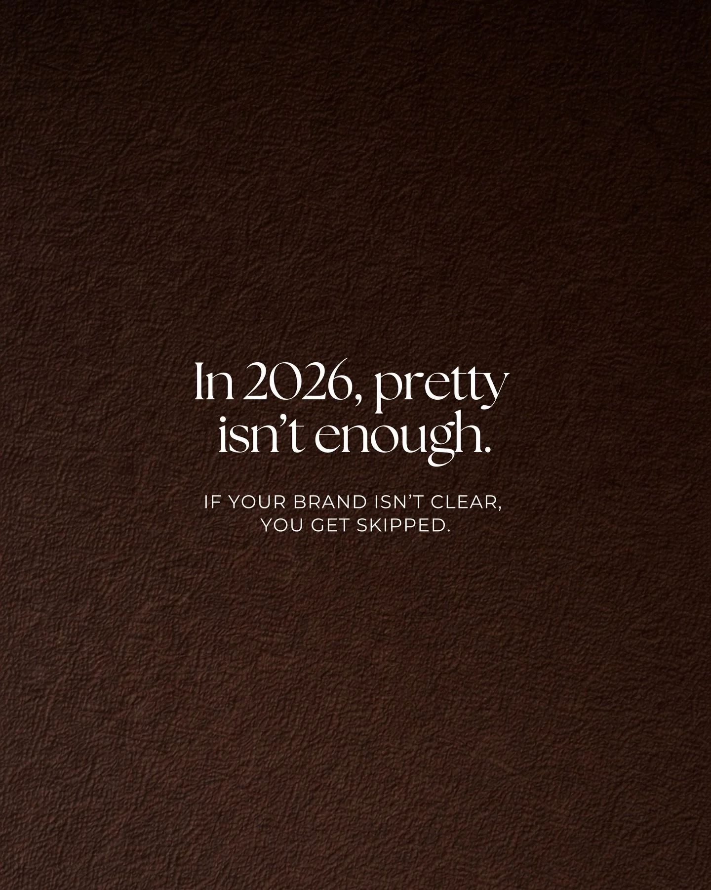 Little branding tip that makes a big difference:

Don&rsquo;t make people guess.

Your audience is busy. If your message isn&rsquo;t clear, they&rsquo;ll move on, even if your work or product is amazing.

Make it simple. Make it consistent. Make it e