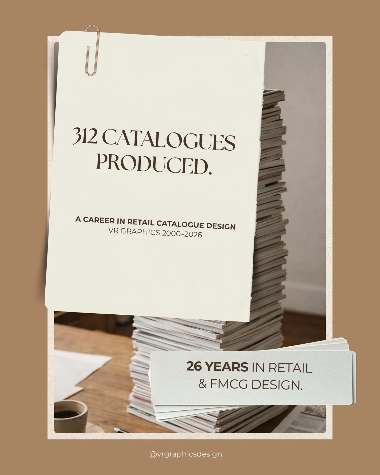 For 2 decades I designed retail catalogues month after month.

Hundreds of products.
Tight deadlines.
Press-ready files.
Working with marketing teams, suppliers and printers to make sure everything was accurate, clear and ready for print.

What start
