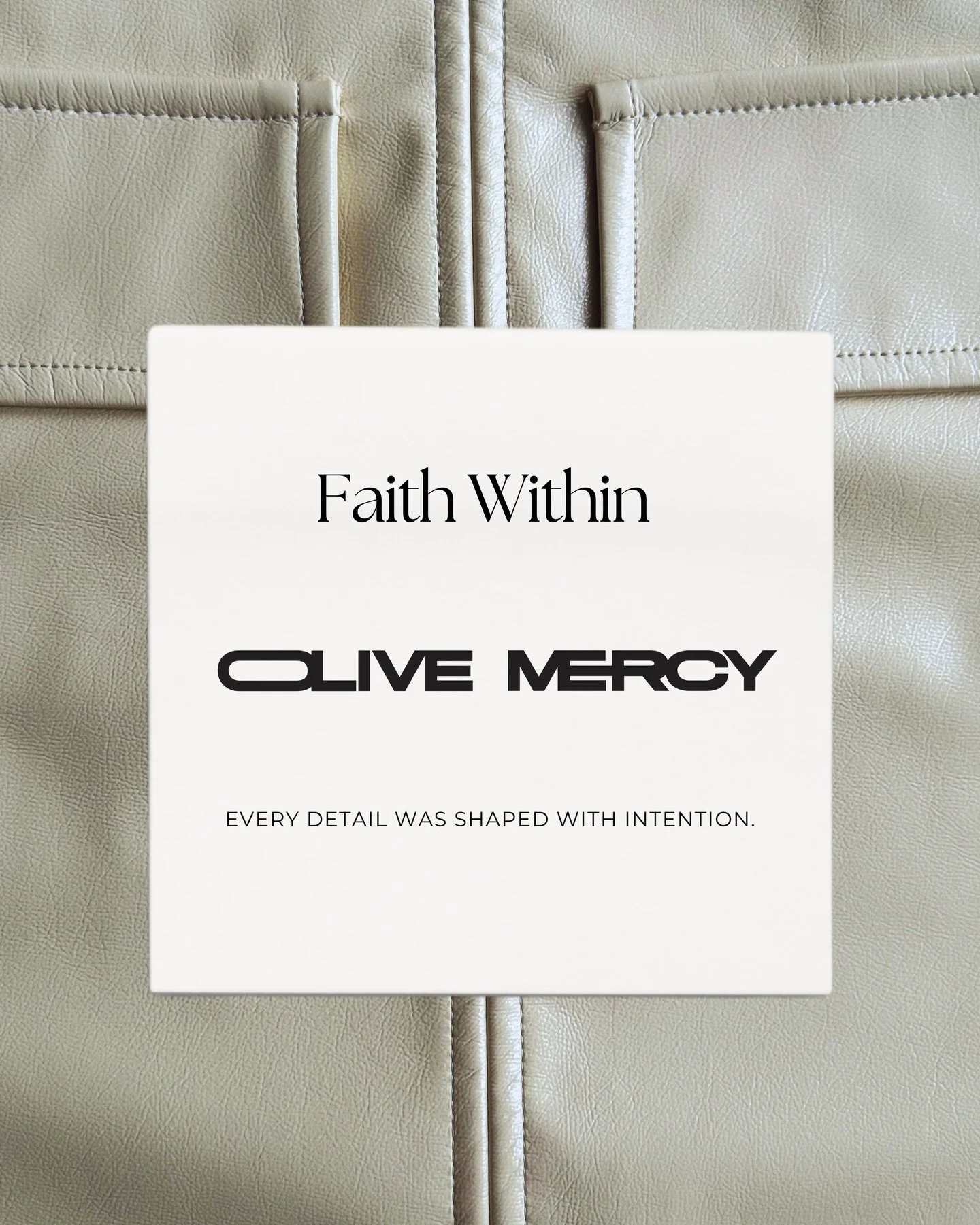 More than a logo 

Olive Mercy was designed to feel deeper than just a visual identity. From the hidden cross within the logo to the quiet symbolism woven through the illustrations, every detail was created with intention reflecting faith, strength, 