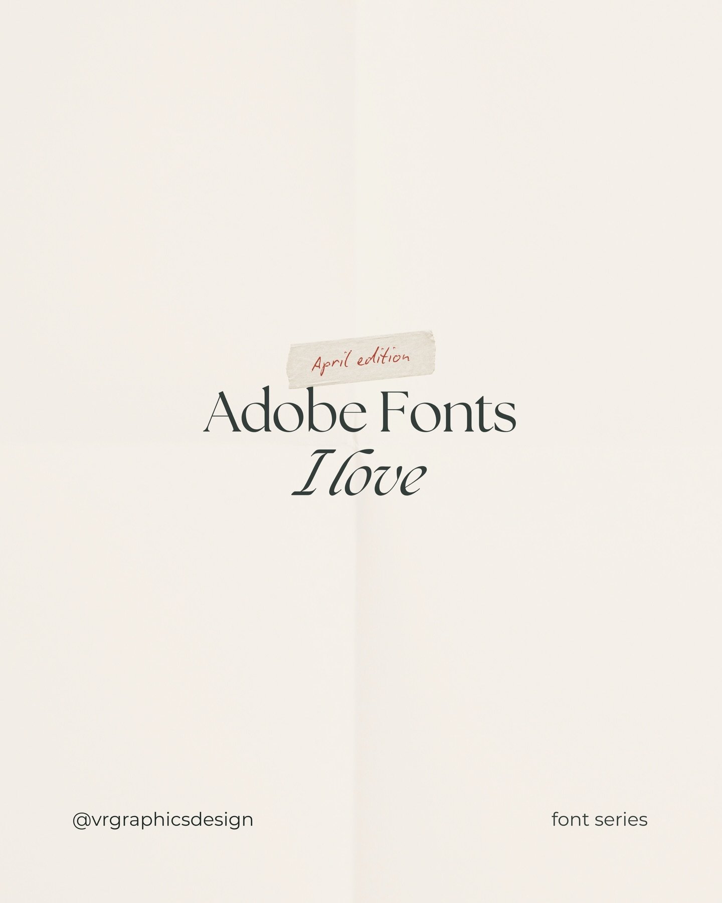 My Adobe Fonts crushes 🤍

Soft, refined and perfect for brands that want that polished editorial feel.

Which one is your favourite?

#BrandDesigner #AdobeFonts #TypographyDesign #GraphicDesignStudio