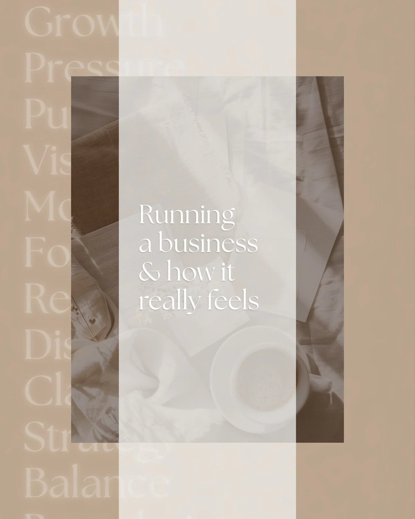Running a business looks polished from the outside&hellip;
but behind the scenes, it&rsquo;s a whole different story.

It&rsquo;s designing while thinking about everything else.

Waiting on approvals.
Trying to stay visible.
Learning to switch off.
S