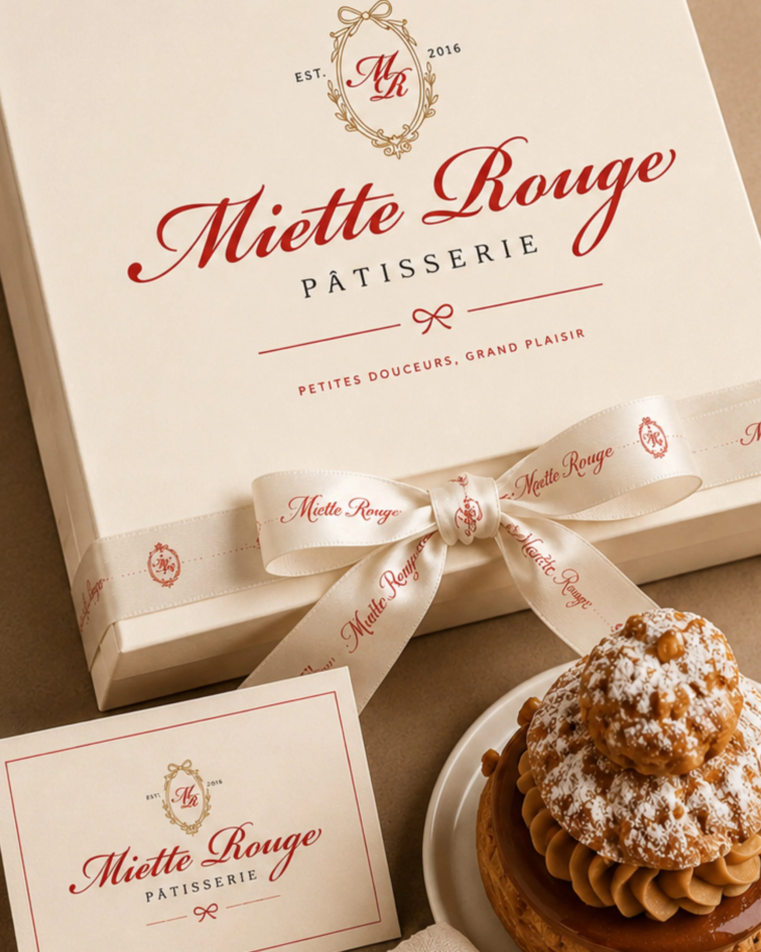 Monday mood: a little sweetness, a little luxury, and a fresh start to the week. ✨

#LuxuryBranding
#PackagingDesign
#BrandIdentityDesign
#PatisserieBranding