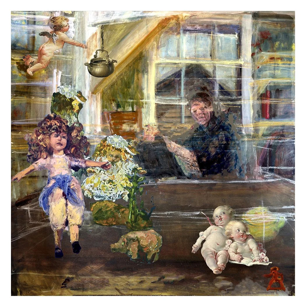 Table Variation 1, digital collage archival pigment print on rag paper, edition 1/15, 15" x 14.93", 2025