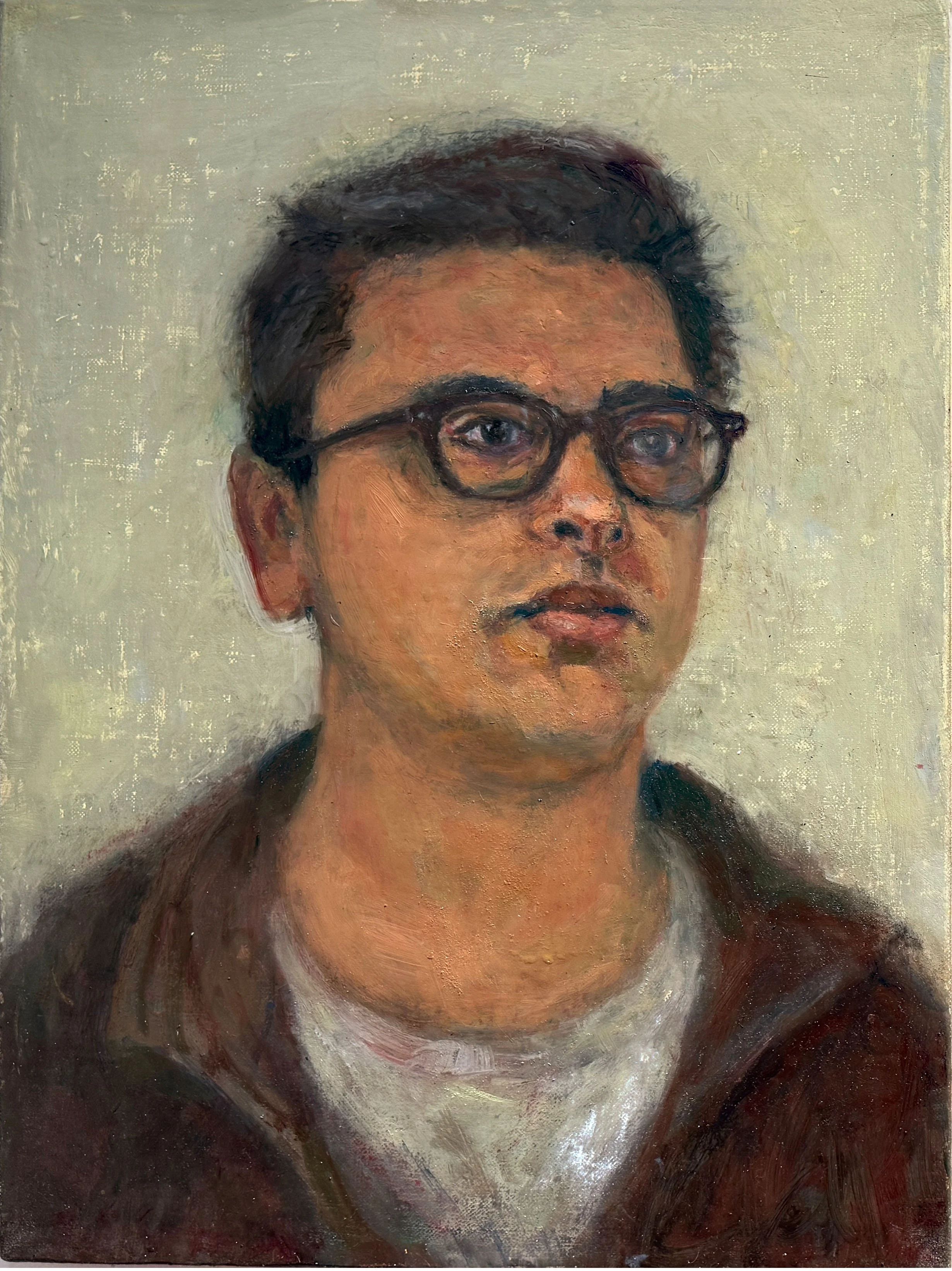 Freddy (companion to Dominick), oil on canvas, 16"x12, 2026
